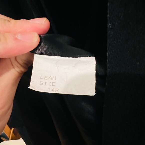 Vintage Burberry London 100% Wool Jacket Peacoat US 14 R Women Rare - Picture 16 of 16